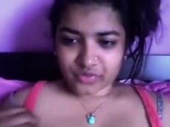 Young Indian Cutie Rubbing Her Clit