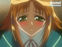 Hentai redhead gets her ass fingered and has to give her