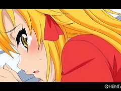 Blonde hentai hottie pussy smashed gets squirting orgasm