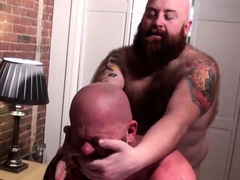 BEARFILMS Hairy Gruff Hunter Bangs With Bear After Blowjob