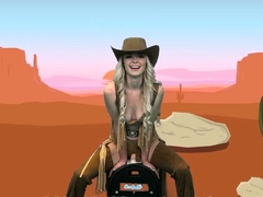 Camsoda Teen cowgirl rides sybian