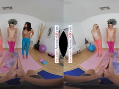 Tantric yoga trio looks to you and your dick for focus