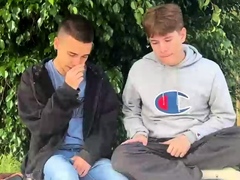 Outdoor amateur cock eating gays do the nasty