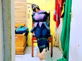 Hijab Indo Taped to a Chair