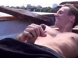 Public sex in a boat on a lake with amateurs